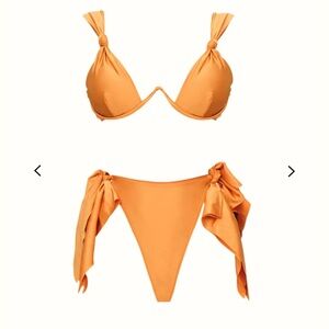 Andrea amiyah golden bikini set  (s top, m bottom)